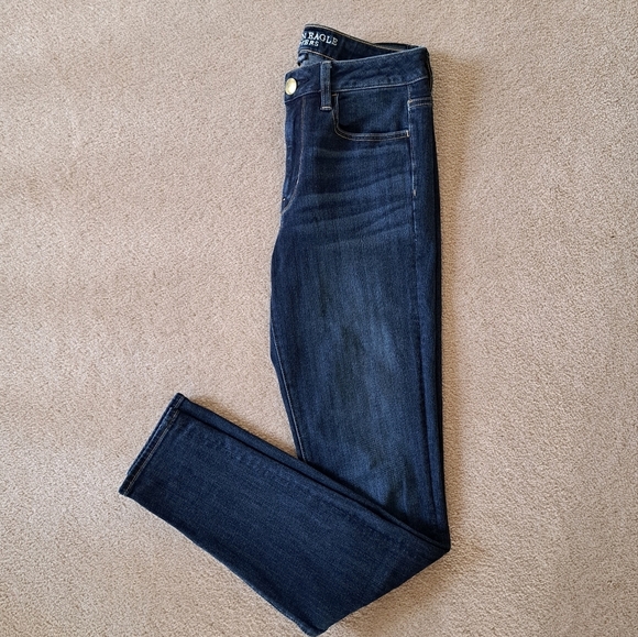 American Eagle Outfitters Jeans Blue Size 6 Long Hi Rise Jegging Skinny Denim - Picture 13 of 13